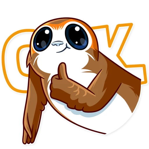 👍 Стикер «Porg» для Telegram