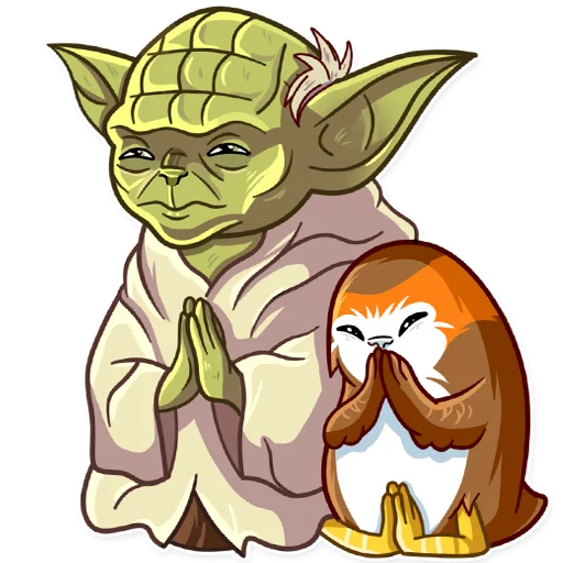 🙏 Стикер «Porg» для Telegram