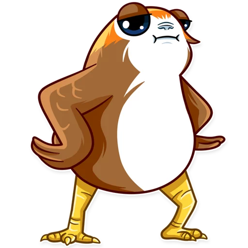 😪 Стикер «Porg» для Telegram