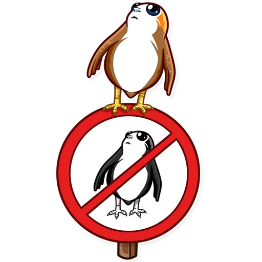 🚫 Стикер «Porg» для Telegram