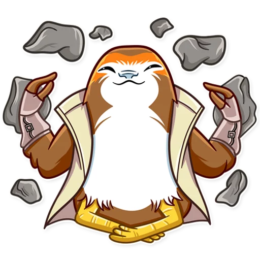 😌 Стикер «Porg» для Telegram