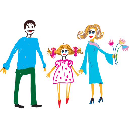 🥳 Стикер «kids draw» для Telegram