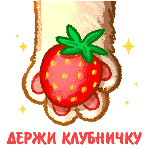 🍓 Стикер «летние котики» для Telegram