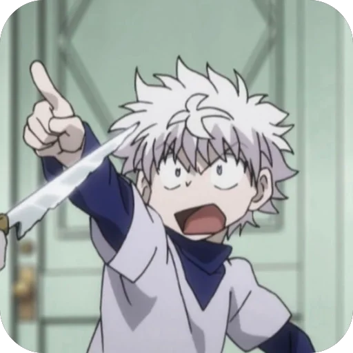 😨 Стикер «Killua Zoldyck» для Telegram