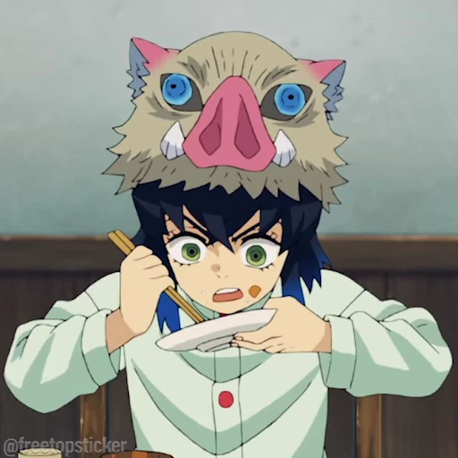🍜 Стикер «Kimetsu no Yaiba» для Telegram