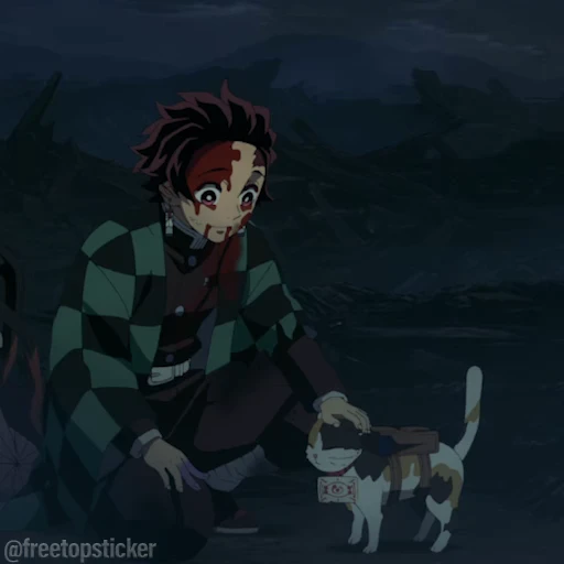 🐈‍⬛ Стикер «Kimetsu no Yaiba» для Telegram
