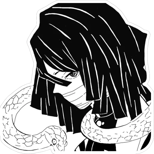 🐍 Стикер «Kimetsu No Yaiba» для Telegram