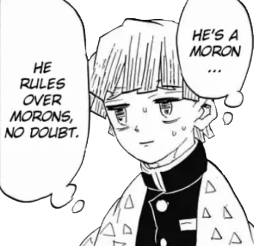 😐 Стикер «kimetsu no yoba» для Telegram