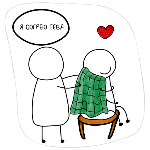 😌 Стикер «Kind Comics» для Telegram