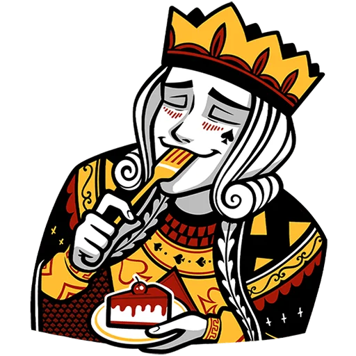 👑 Стикер «Король Пик» для Telegram