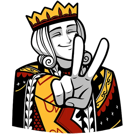 👑 Стикер «Король Пик» для Telegram
