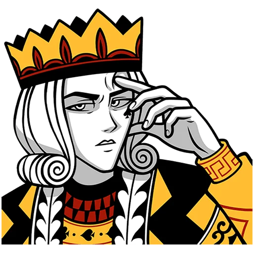 👑 Стикер «Король Пик» для Telegram