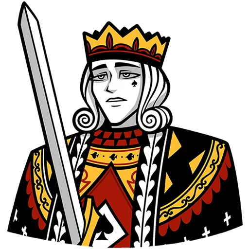 👑 Стикер «Король Пик» для Telegram