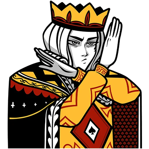 👑 Стикер «Король Пик» для Telegram