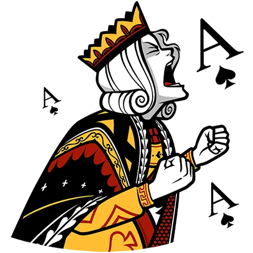 👑 Стикер «Король Пик» для Telegram