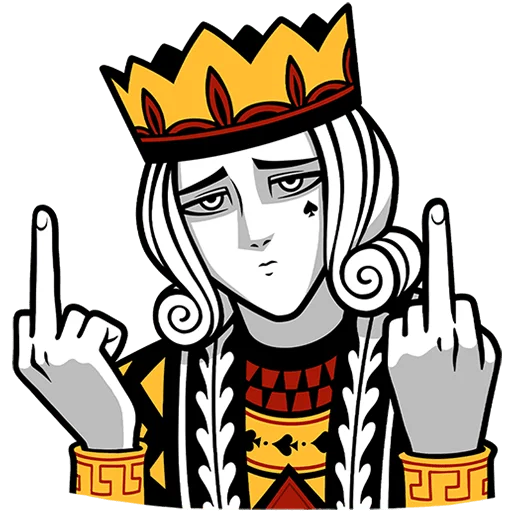 👑 Стикер «Король Пик» для Telegram