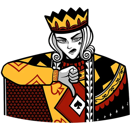 👑 Стикер «Король Пик» для Telegram