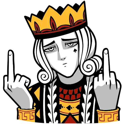 🖕 Эмодзи «Король Пик» для Telegram