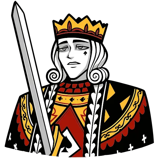 🗡 Эмодзи «Король Пик» для Telegram