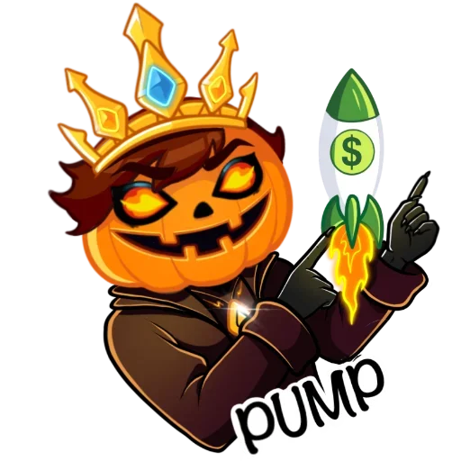 🟢 Стикер «Крипто Тыква» для Telegram