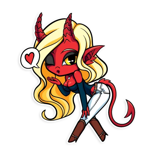 😘 Стикер «Kinky demons -» для Telegram