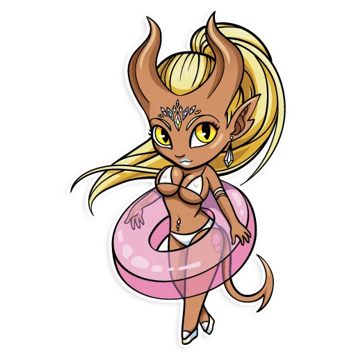 👙 Стикер «Kinky demons -» для Telegram