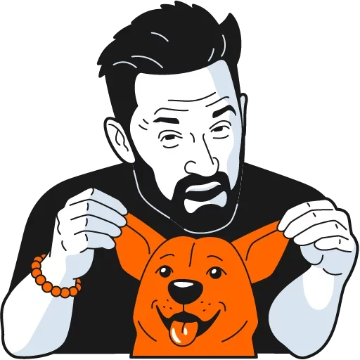 🐶 Стикер «Кинопоиск» для Telegram