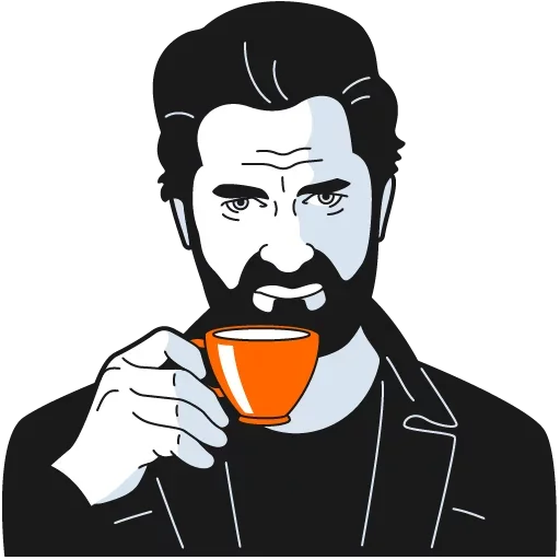☕️ Стикер «Кинопоиск» для Telegram