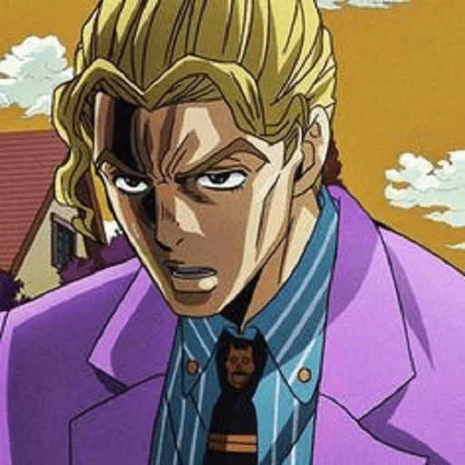 😠 Стикер «Kira Ioshikage Ешикаге Кира» для Telegram