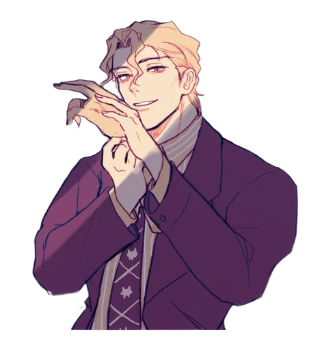 😀 Стикер «Yoshikage Kira» для Telegram