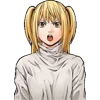 Стикер 57 📓 Набор эмоджи по аниме игре «Death Note Kira Game»