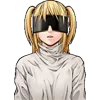 Стикер 56 📓 Набор эмоджи по аниме игре «Death Note Kira Game»