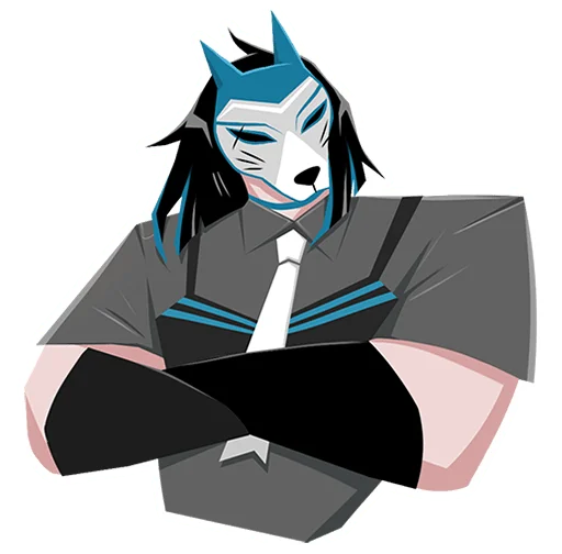 😒 Стикер «Кира Хоши без надписей» для Telegram