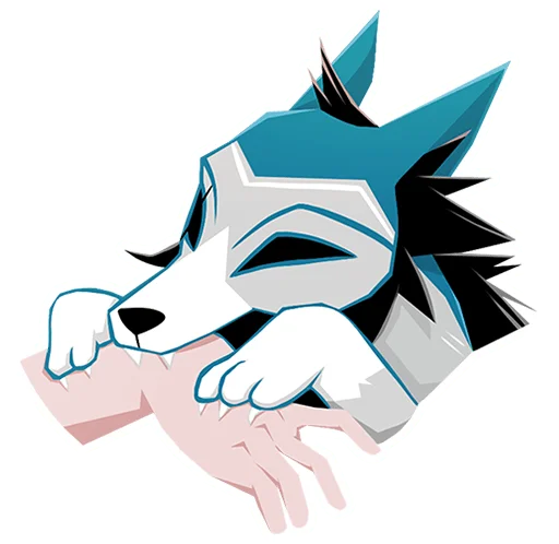 😡 Стикер «Кира Хоши без надписей» для Telegram