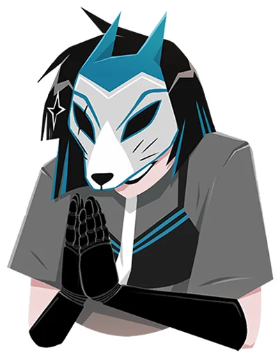 😈 Стикер «Кира Хоши без надписей» для Telegram