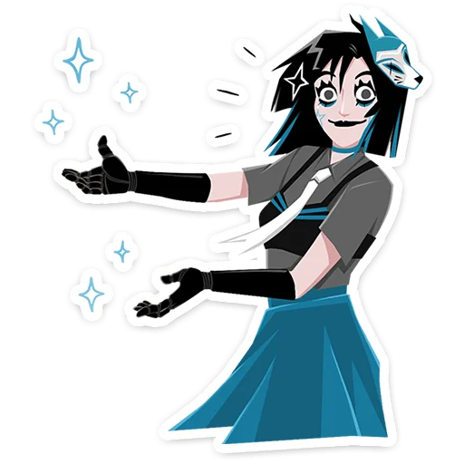 ☺ Стикер «Кира Хоши без надписей» для Telegram