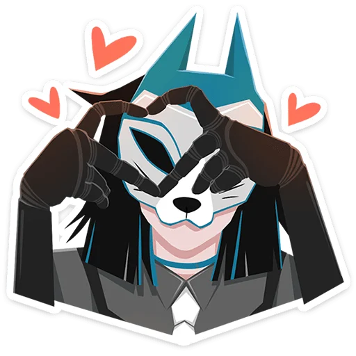 ❤ Стикер «Кира Хоши без надписей» для Telegram