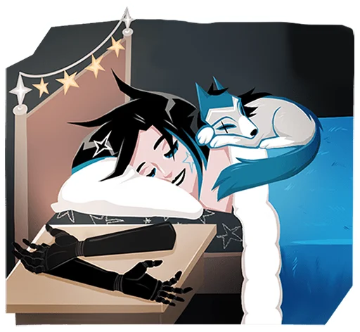 😴 Стикер «Кира Хоши без надписей» для Telegram
