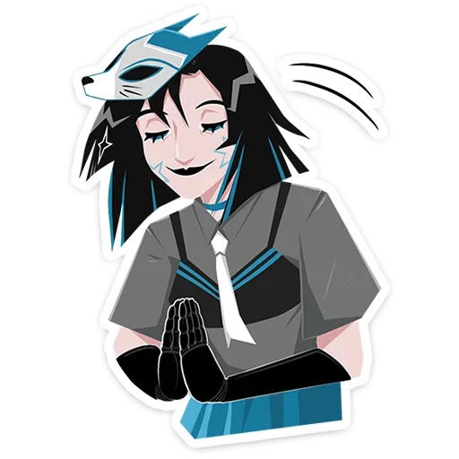 😌 Стикер «Кира Хоши» для Telegram