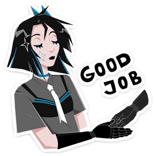 🤝 Стикер «Кира Хоши» для Telegram