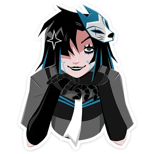 😈 Стикер «Кира Хоши» для Telegram