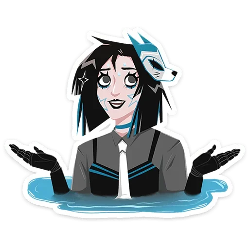 🤷‍♀️ Стикер «Кира Хоши» для Telegram