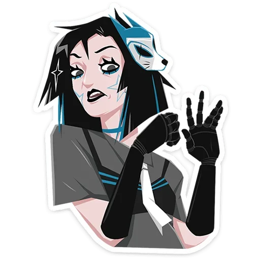 🙅‍♀️ Стикер «Кира Хоши» для Telegram