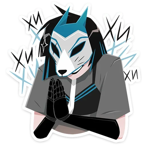 🤭 Стикер «Кира Хоши» для Telegram