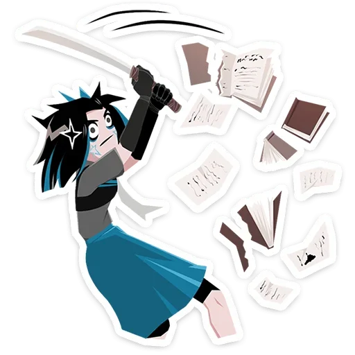 🗡 Стикер «Кира Хоши» для Telegram
