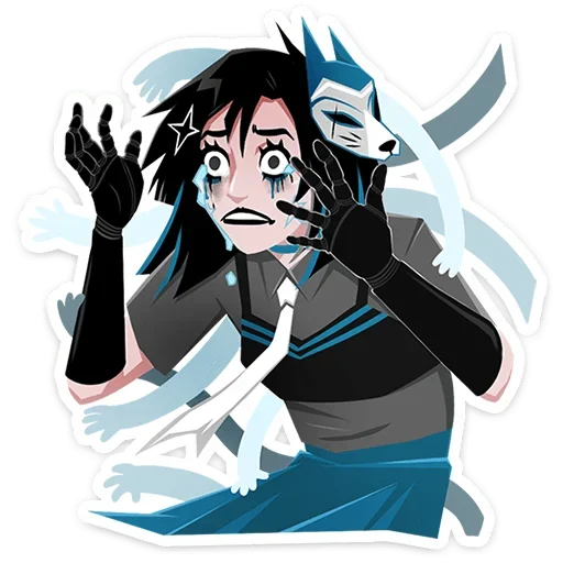 😭 Стикер «Кира Хоши» для Telegram