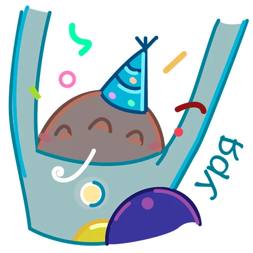 🥳 Стикер «Кирхитон» для Telegram