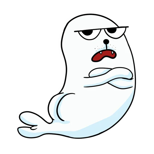 😒 Стикер «Щекщуальный тюлень» для Telegram