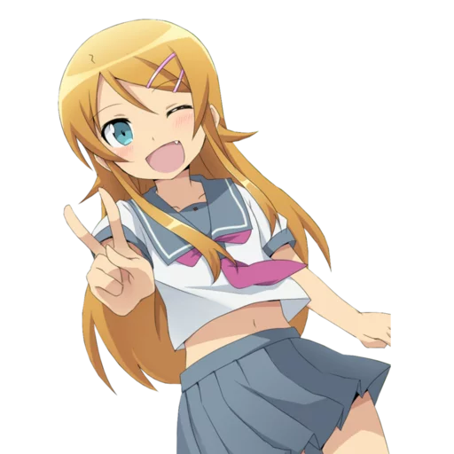 ✌ Стикер «Kirino Kousaka» для Telegram