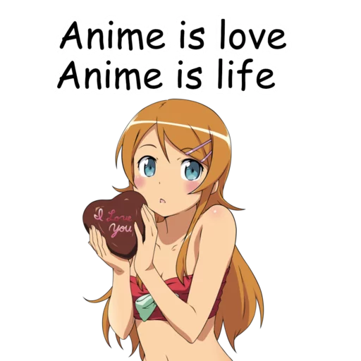❤ Стикер «Kirino Kousaka» для Telegram